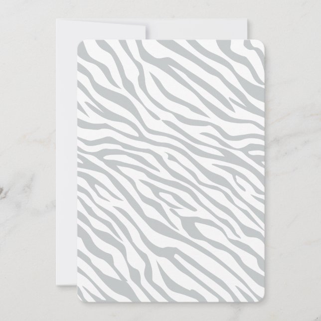Magic Zebra Stripes Click to Customize Grey Color (Devant)