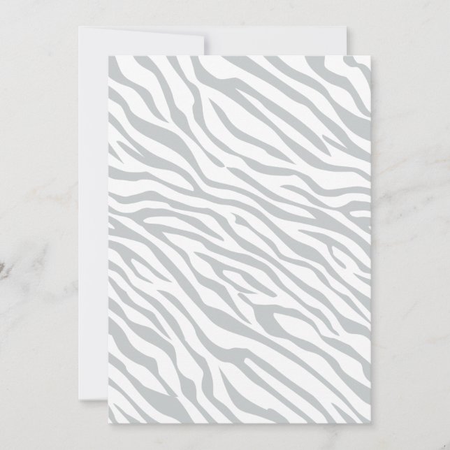 Magic Zebra Stripes Click to Customize Grey Color (Devant)