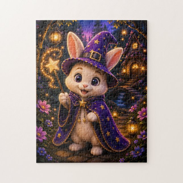 Magical Bunny Wizard Jigsaw Puzzle (Vertical)