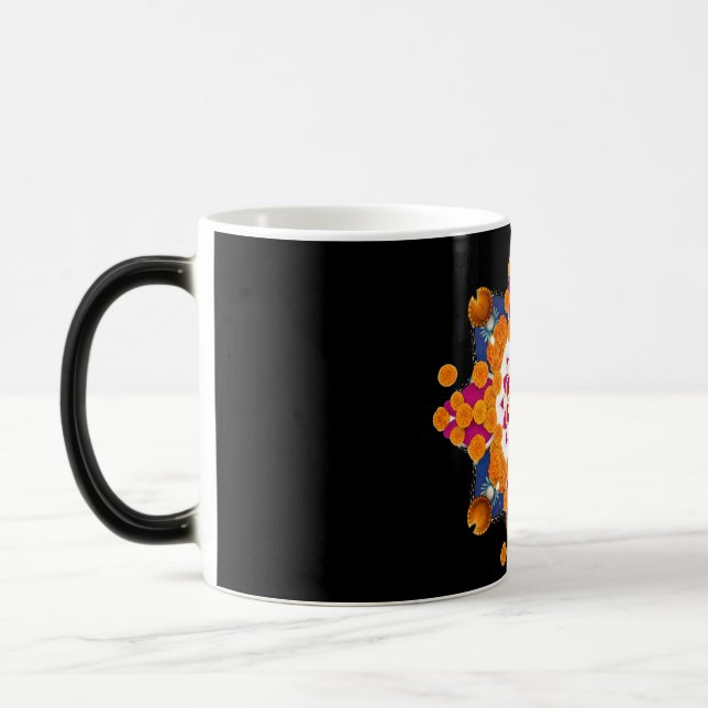 Magical Diwali Rangoli Color Morphing Mug (Gauche)