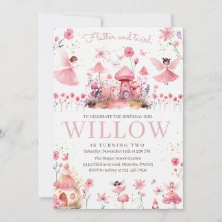 Magical Fairy Invitation for Birthday Tea Party
