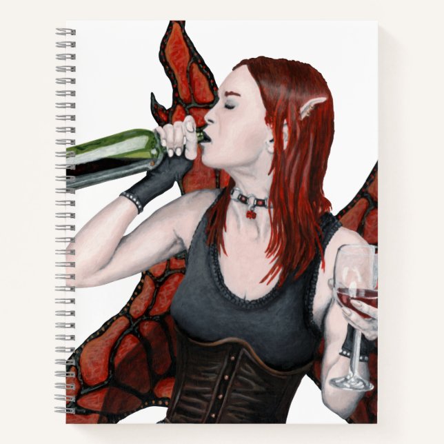 Magical Fairy Vin bouteille Imaginaire Carnet d'ar (Devant)