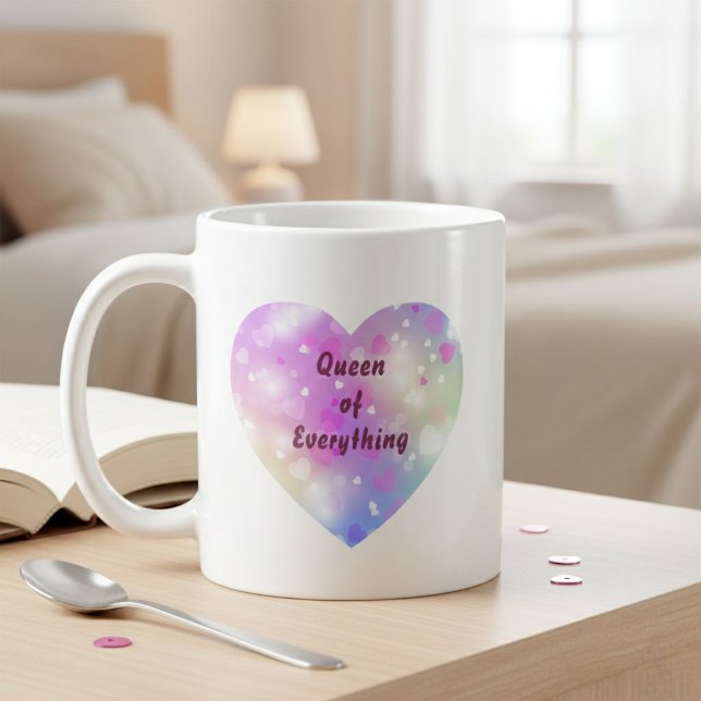 Magical Pink Heart Pattern Mug (Créateur téléchargé)