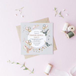 Magical Whales Virtual Genre Reveal Invitation