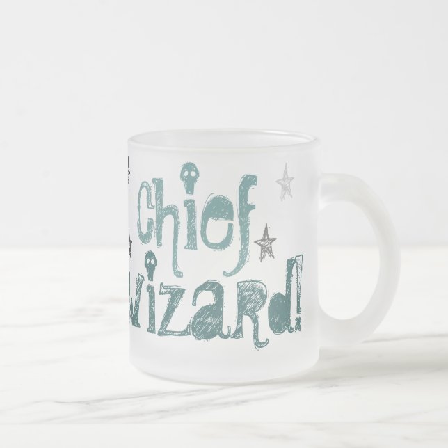 magicien en chef ! tasse en verre givré (Droit)