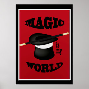 Magicien La Magie Est Mon Monde Poster
