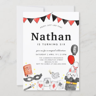 Magicien Rabbit Carte Bande Magique Spectacle Anni