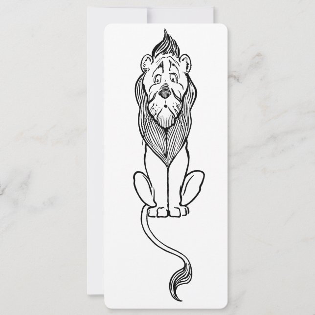 Magicien vintage de Oz Fairy Tale, Lion Cowardly (Devant)