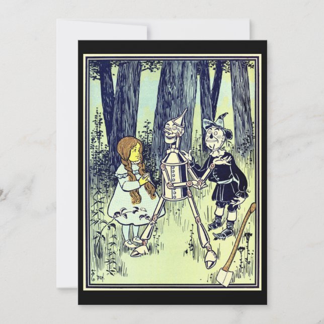 Magicien vintage d'Oz, Dorothy rencontre le Tinman (Devant)