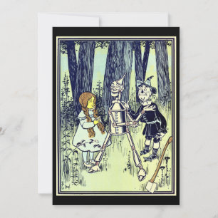 Magicien vintage d'Oz, Dorothy rencontre le Tinman