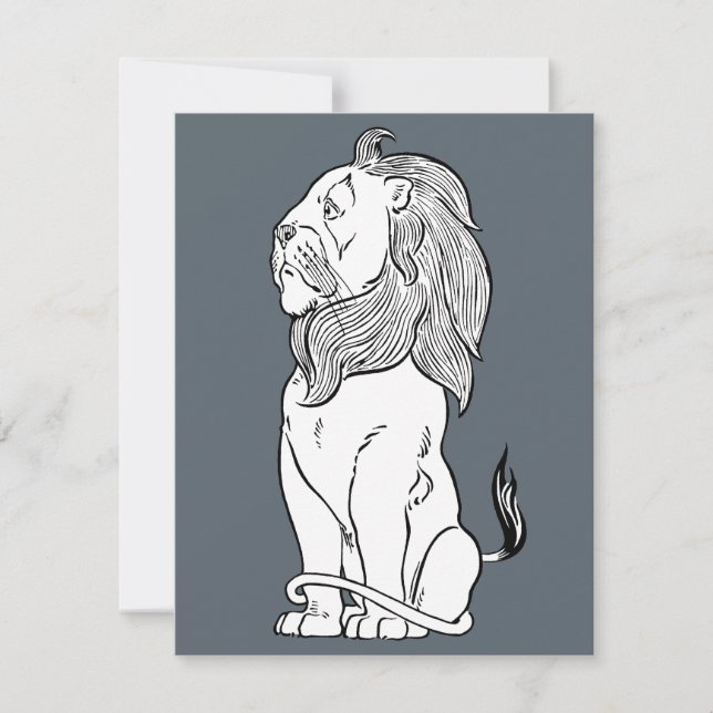 Magicien vintage d'Oz, Lion peureux courageux (Devant)