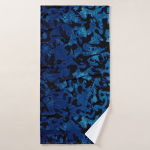 Magie Abstraite - Black Grunge Bleu de la Marine