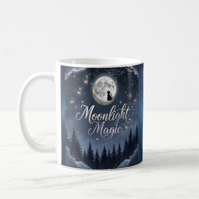 Magie au Clair de Lune – Design de Tasse Enchanté  (Gauche)