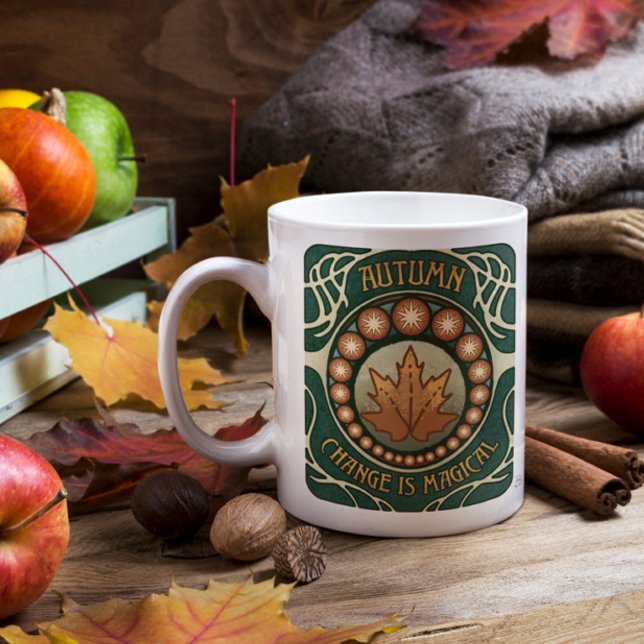 Magie d'automne Mug de style Vintage (Créateur téléchargé)