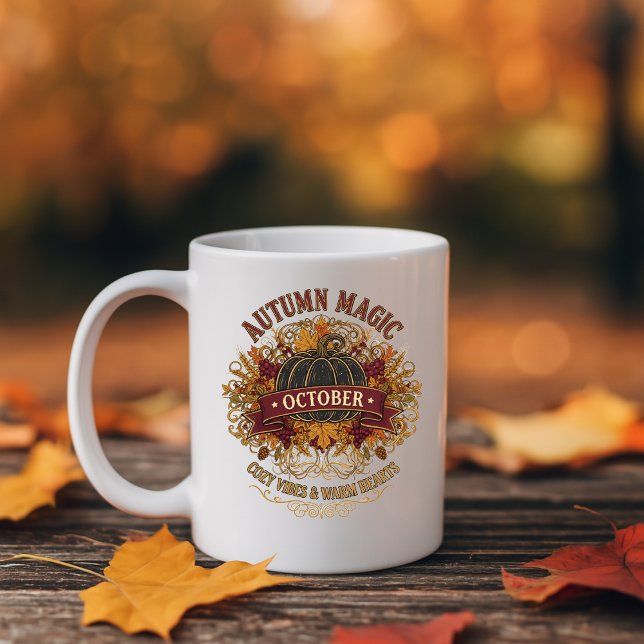 Magie d'automne Mug octobre - Chaud automne (Créateur téléchargé)