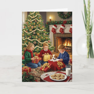 Magie de Noël – Carte de vacances traditionnelle