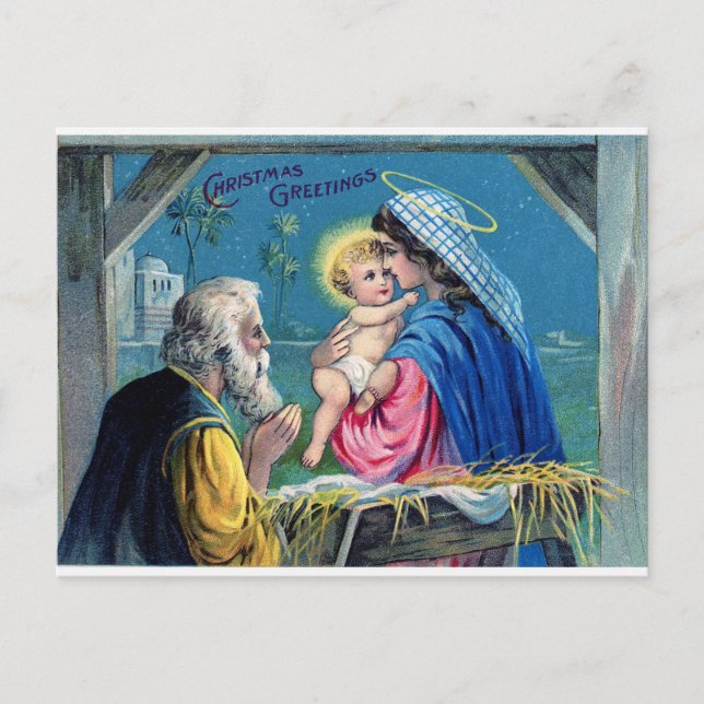 Magie de Noël : Une vieille carte postale (Devant)