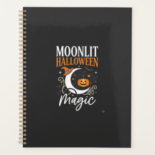 Magie d'octobre sous la lune d'Halloween