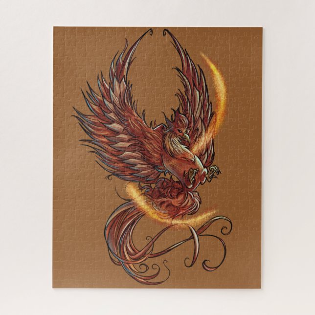 Magie d'oiseau de Phoenix puzzle de 520 morceaux (Vertical)
