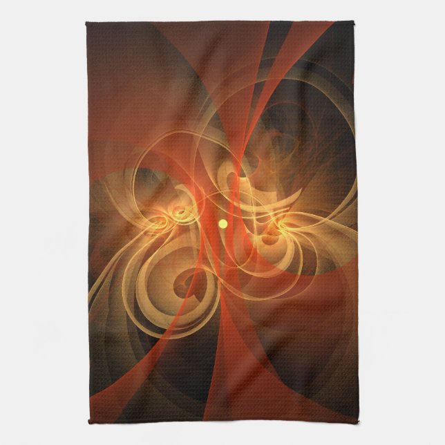Magie du matin Art Abstrait Serviette de cuisine (Vertical)
