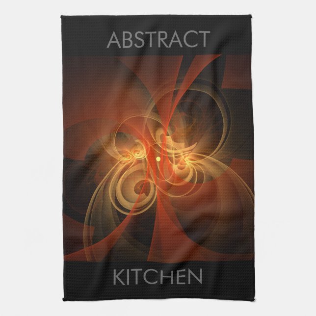 Magie du matin Art Abstrait Serviette de cuisine (Vertical)