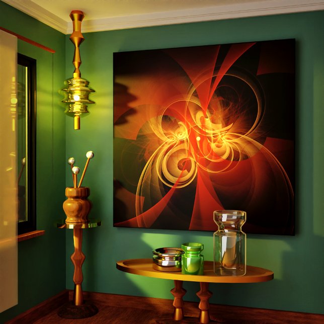 Magie du matin Toile Abstraite enrobée d'art impri (Morning Magic Abstract Art Wrapped Canvas Print)