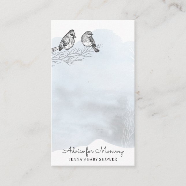 Magie hivernale | Carte Baby shower (Devant)