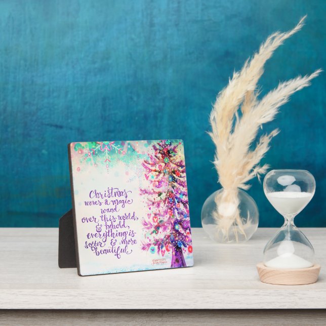 Magique Noël Inspirationnel Plaque violette (Insitu)