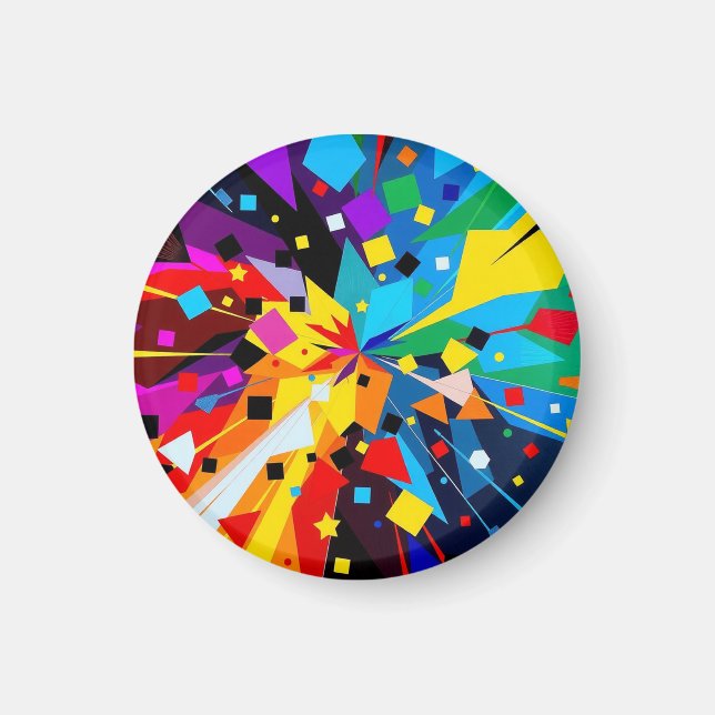 Magnet - Abstract geometric art (Devant)