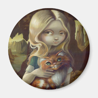 Magnet "Alice dans un portrait de Vinci"