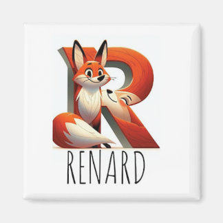Magnet Animaux Rigolos Lettre R