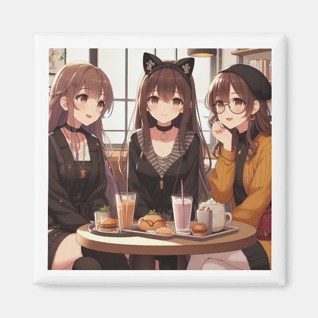 Magnet ANIME Girls Cafe Bonding (Devant)