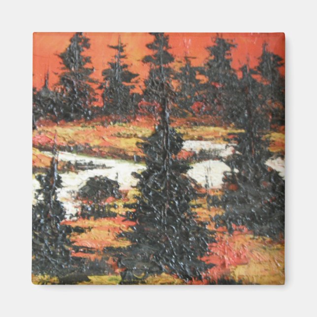 Magnet Ann Hayes Peinture Arbre Delight (Devant)