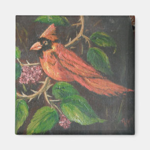 Magnet Ann Hayes Peinture Cardinal