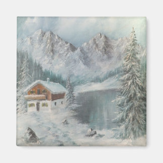 Magnet Ann Hayes Peinture Rêve Bavarois de neige