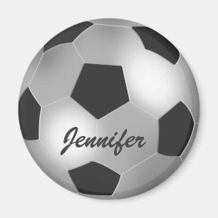 Magnet argenté nommé personnalisable de ballon d