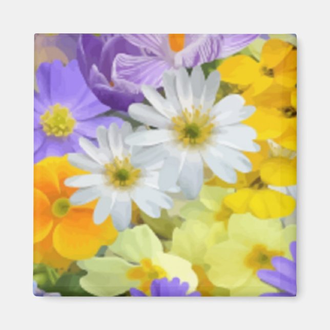 MAGNET ARRIÈRE - PLAN FLORAL MULITCOLORED (Devant)