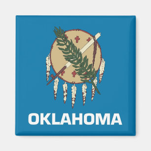 Magnet avec drapeau de l'État de l'Oklahoma - État