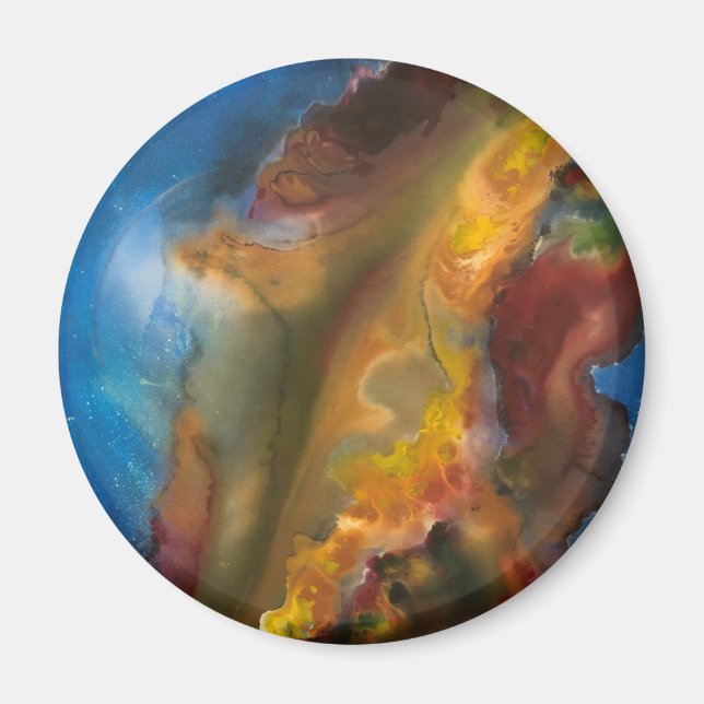 Magnet avec Johnson Abstrait Artwork (Devant)