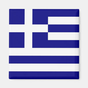 Magnet avec le drapeau de la Grèce