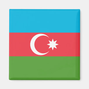 Magnet avec le drapeau de l'Azerbaïdjan