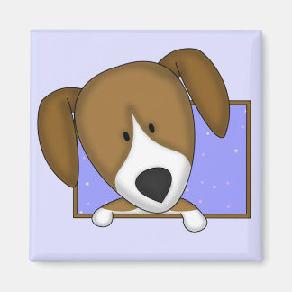 Magnet Beagle de dessin animé encadré