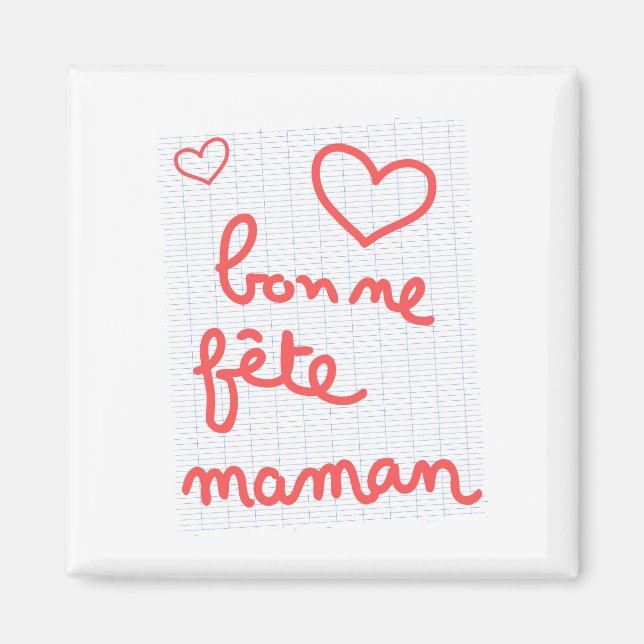 Magnet Bonne fête Maman (Devant)