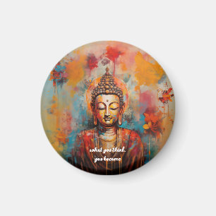 Magnet Bouddha coloré