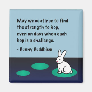 Magnet Bouddhisme lapin "Force à houiller"