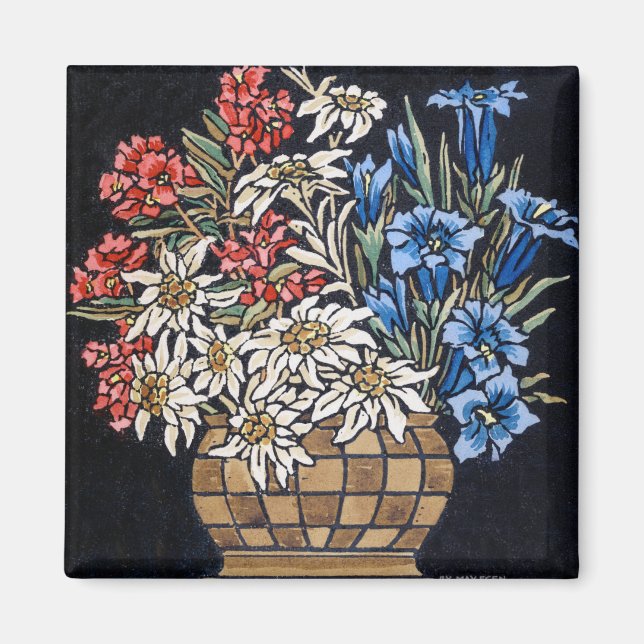 Magnet Bouquet Edelweiss (Devant)
