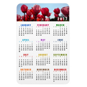 Magnet Calendrier 2017 - Jardin des tulipes de Pêc