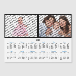 Magnet Calendrier personnalisé 2018 Portrait de fa