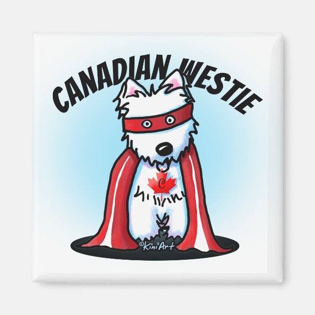 Magnet canadien de Westie (Devant)