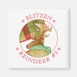 Magnet Carré BLITZEN REINDEER